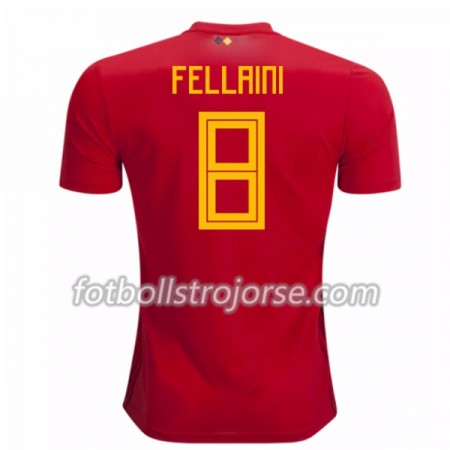Belgien Matchtröjor Fellaini 8 Hemma Fotbollströja VM 2018 Belgien Matchtröjor Fellaini 8 Hemma Fotbollströja VM 2018